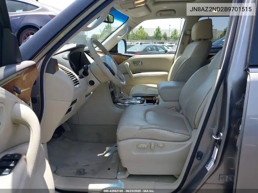 2011 Infiniti Qx56 VIN: JN8AZ2ND2B9701515 Lot: 42562188