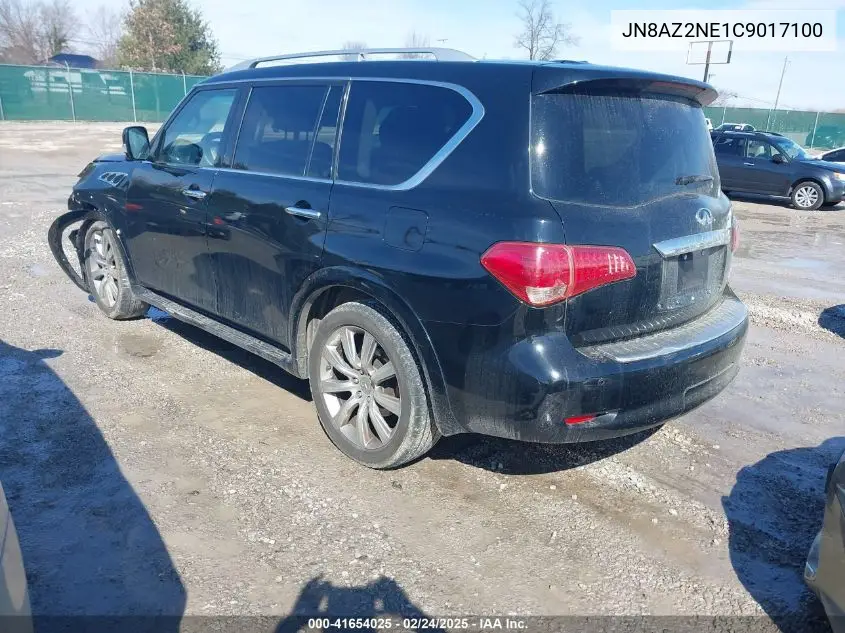 2012 Infiniti Qx56 VIN: JN8AZ2NE1C9017100 Lot: 41654025