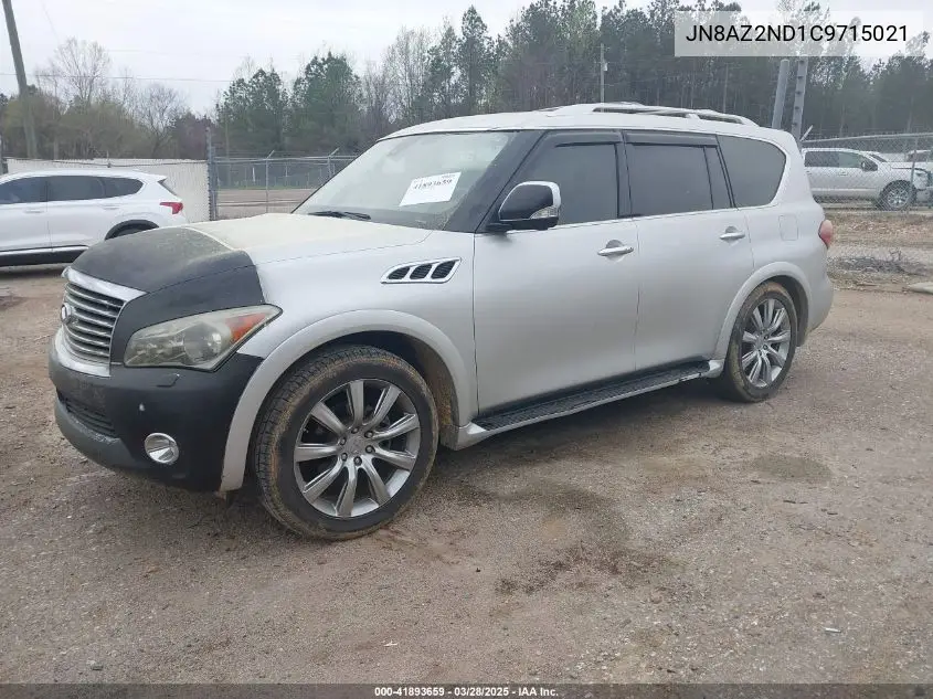 2012 Infiniti Qx56 VIN: JN8AZ2ND1C9715021 Lot: 41893659