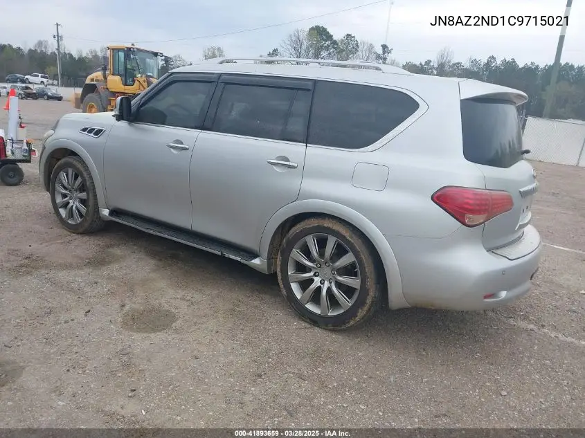 2012 Infiniti Qx56 VIN: JN8AZ2ND1C9715021 Lot: 41893659