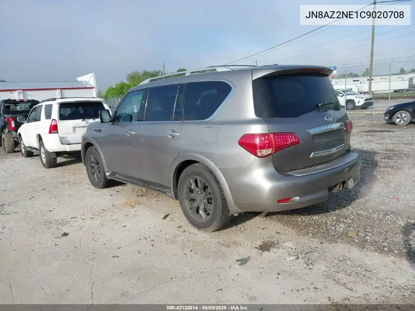 2012 Infiniti Qx56 VIN: JN8AZ2NE1C9020708 Lot: 42128814