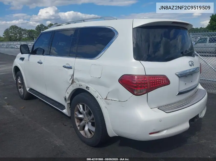 2012 Infiniti Qx56 VIN: JN8AZ2NF2C9519509 Lot: 42191986
