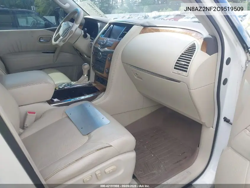 2012 Infiniti Qx56 VIN: JN8AZ2NF2C9519509 Lot: 42191986