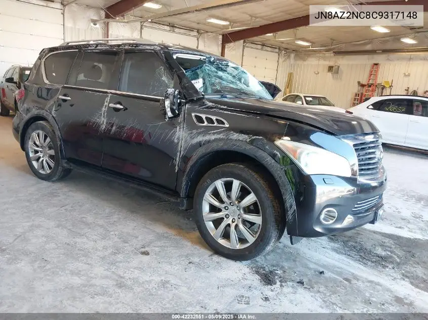 2012 Infiniti Qx56 VIN: JN8AZ2NC8C9317148 Lot: 42232551