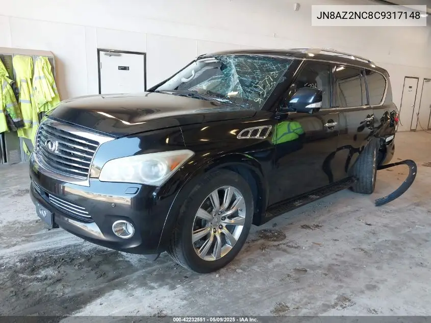2012 Infiniti Qx56 VIN: JN8AZ2NC8C9317148 Lot: 42232551