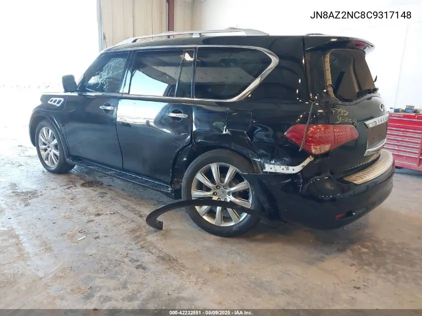 2012 Infiniti Qx56 VIN: JN8AZ2NC8C9317148 Lot: 42232551