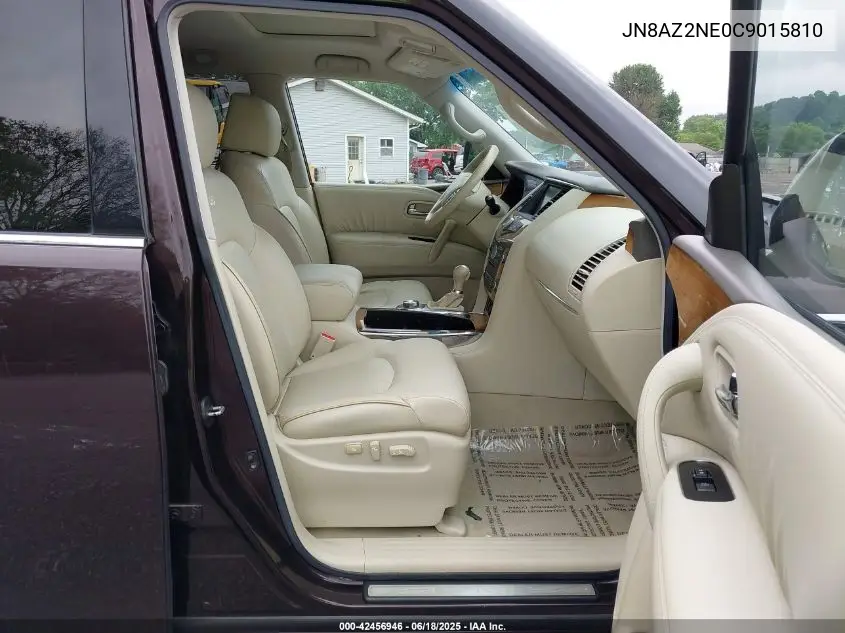2012 Infiniti Qx56 VIN: JN8AZ2NE0C9015810 Lot: 42456946
