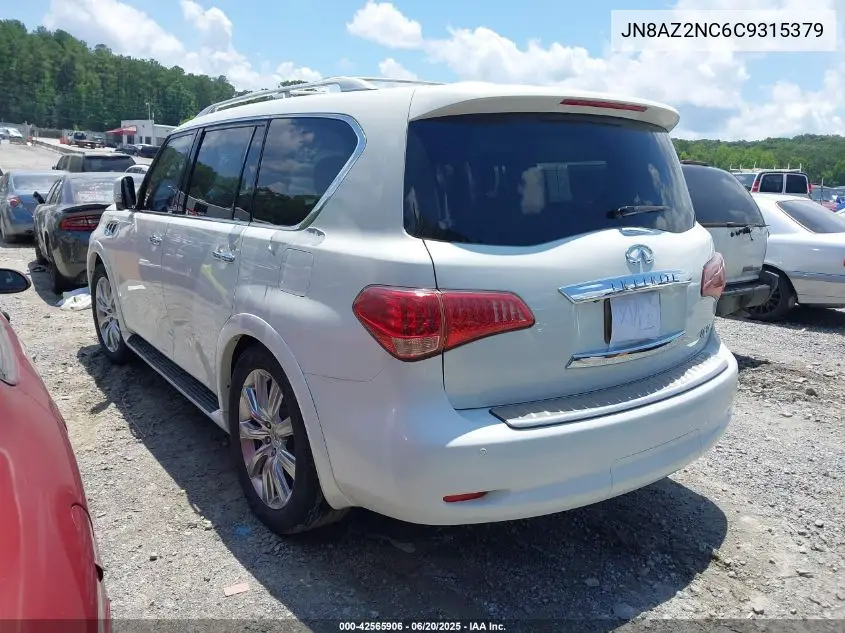 2012 Infiniti Qx56 VIN: JN8AZ2NC6C9315379 Lot: 42565906