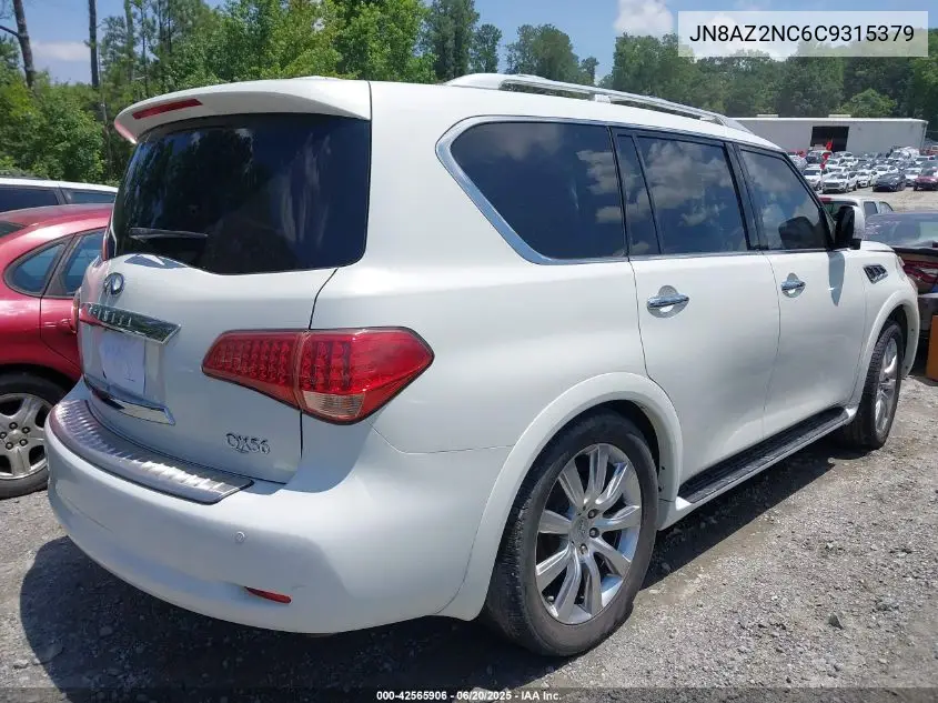 2012 Infiniti Qx56 VIN: JN8AZ2NC6C9315379 Lot: 42565906