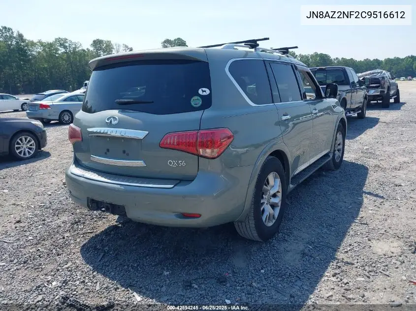 2012 Infiniti Qx56 VIN: JN8AZ2NF2C9516612 Lot: 42594245