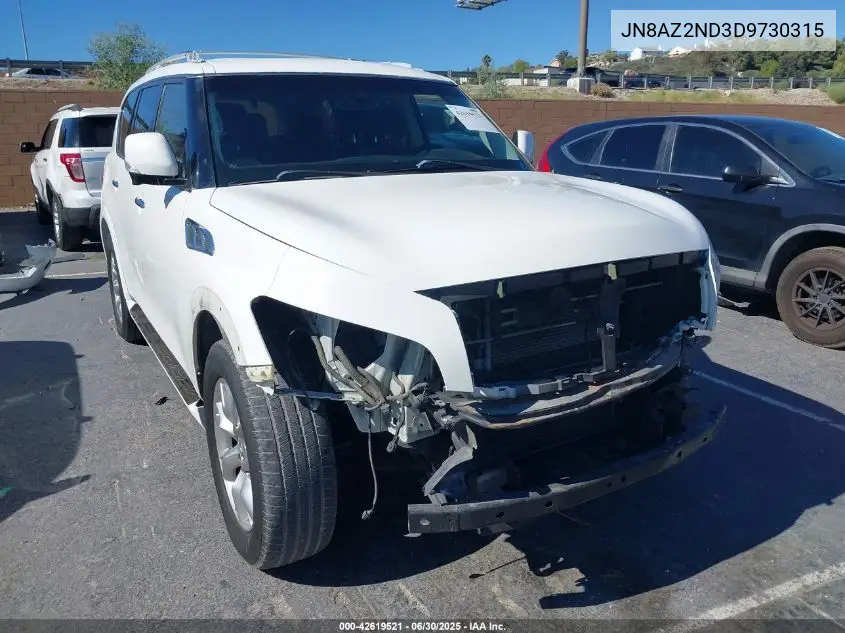 2013 Infiniti Qx56 VIN: JN8AZ2ND3D9730315 Lot: 42619521