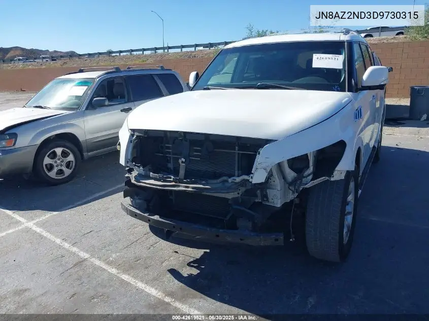 2013 Infiniti Qx56 VIN: JN8AZ2ND3D9730315 Lot: 42619521