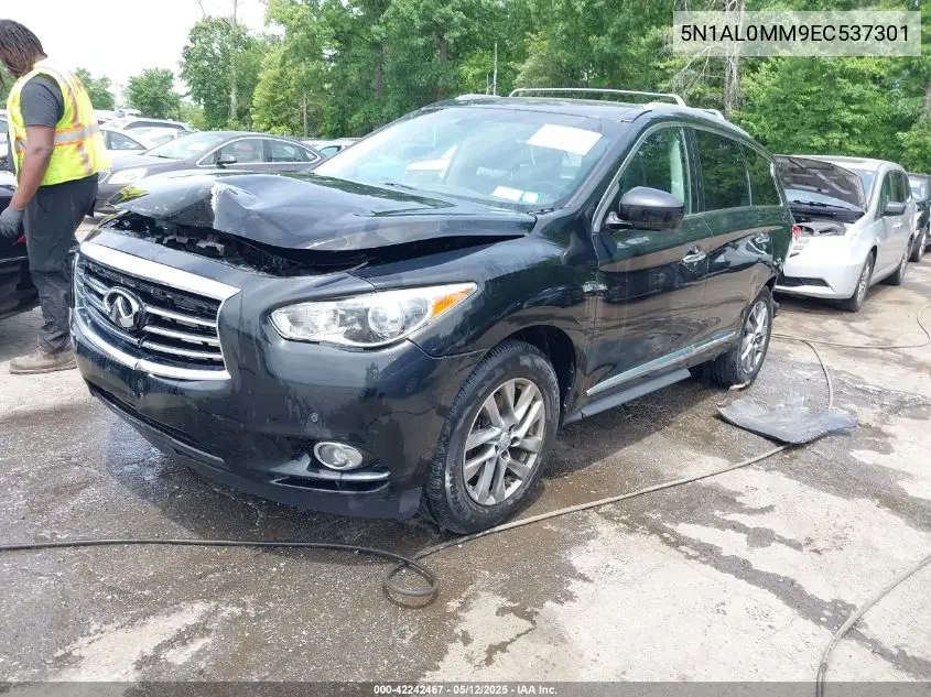 2014 Infiniti Qx60 VIN: 5N1AL0MM9EC537301 Lot: 42242467