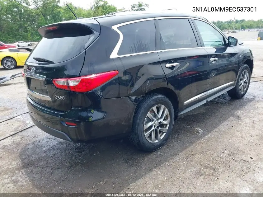 2014 Infiniti Qx60 VIN: 5N1AL0MM9EC537301 Lot: 42242467