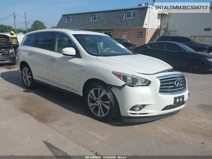 2014 Infiniti Qx60 VIN: 5N1AL0MM3EC534717 Lot: 42606292