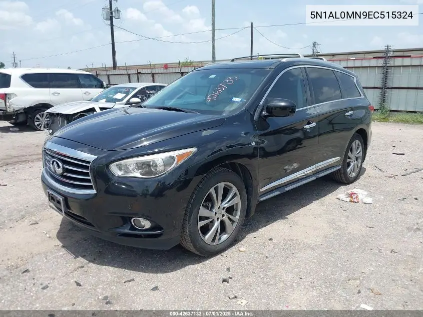 2014 Infiniti Qx60 VIN: 5N1AL0MN9EC515324 Lot: 42637133