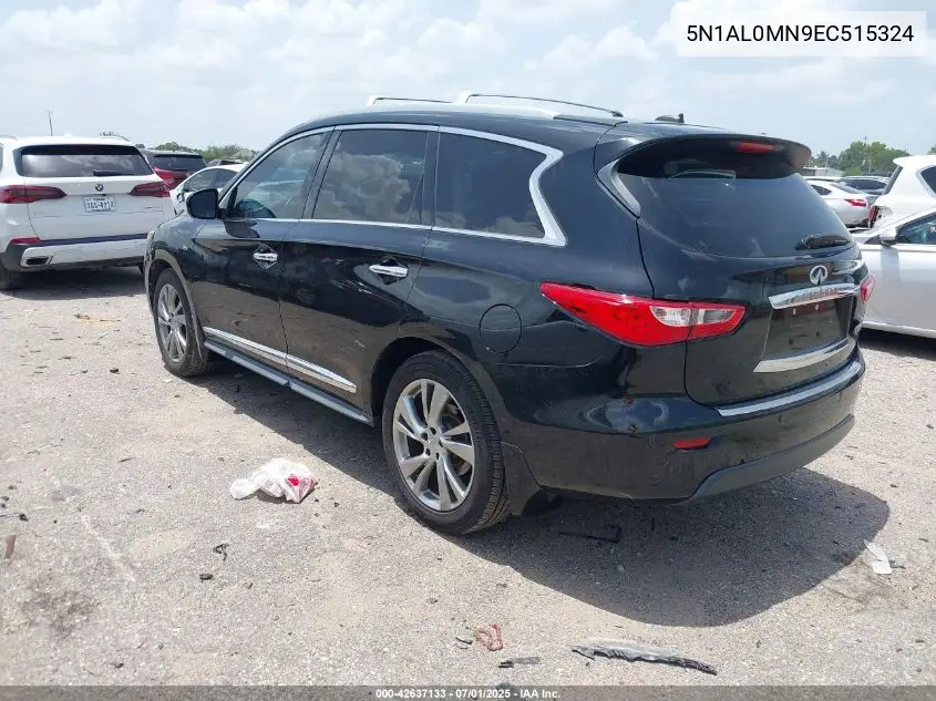 2014 Infiniti Qx60 VIN: 5N1AL0MN9EC515324 Lot: 42637133