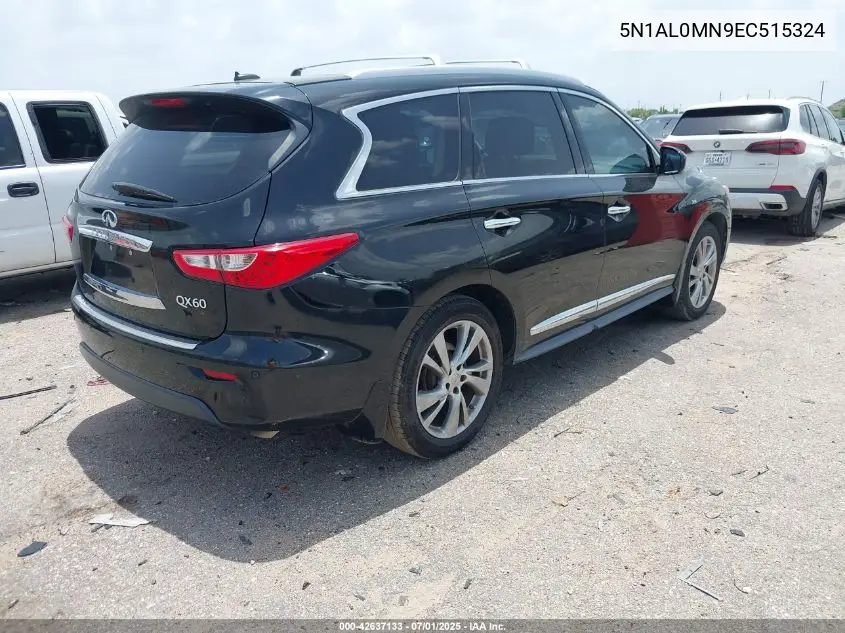 2014 Infiniti Qx60 VIN: 5N1AL0MN9EC515324 Lot: 42637133
