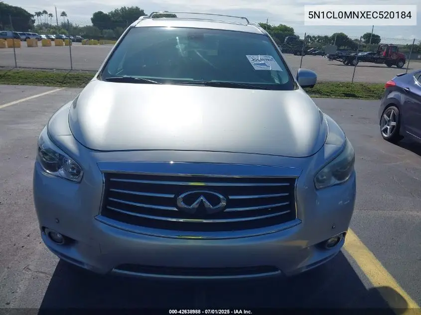 2014 Infiniti Qx60 Hybrid VIN: 5N1CL0MNXEC520184 Lot: 42638988