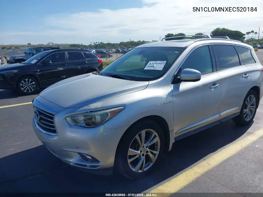 2014 Infiniti Qx60 Hybrid VIN: 5N1CL0MNXEC520184 Lot: 42638988
