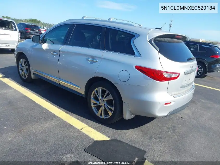 2014 Infiniti Qx60 Hybrid VIN: 5N1CL0MNXEC520184 Lot: 42638988