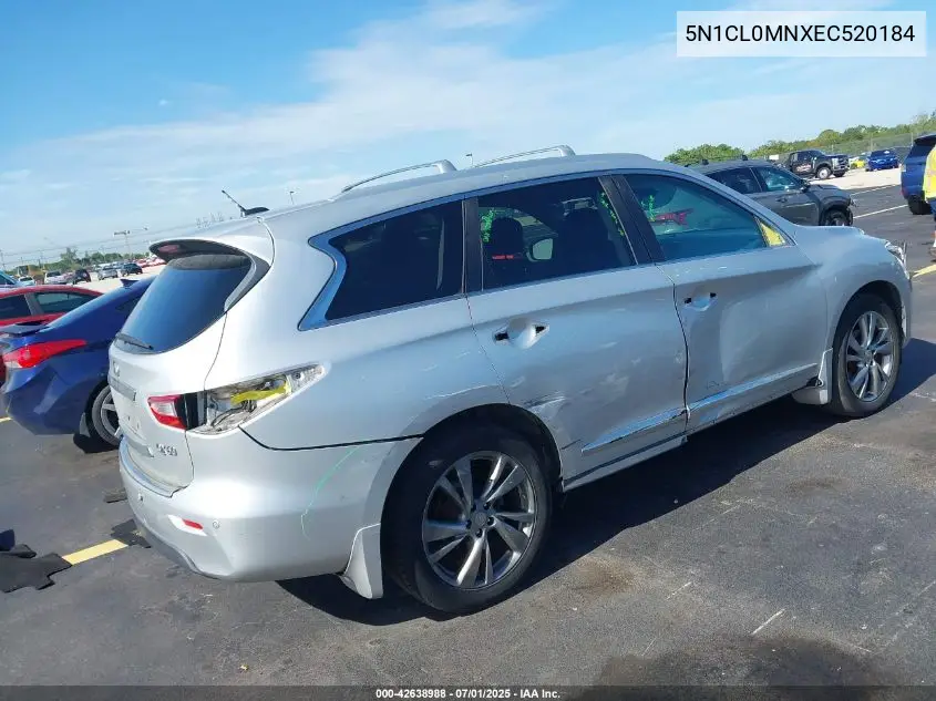 2014 Infiniti Qx60 Hybrid VIN: 5N1CL0MNXEC520184 Lot: 42638988