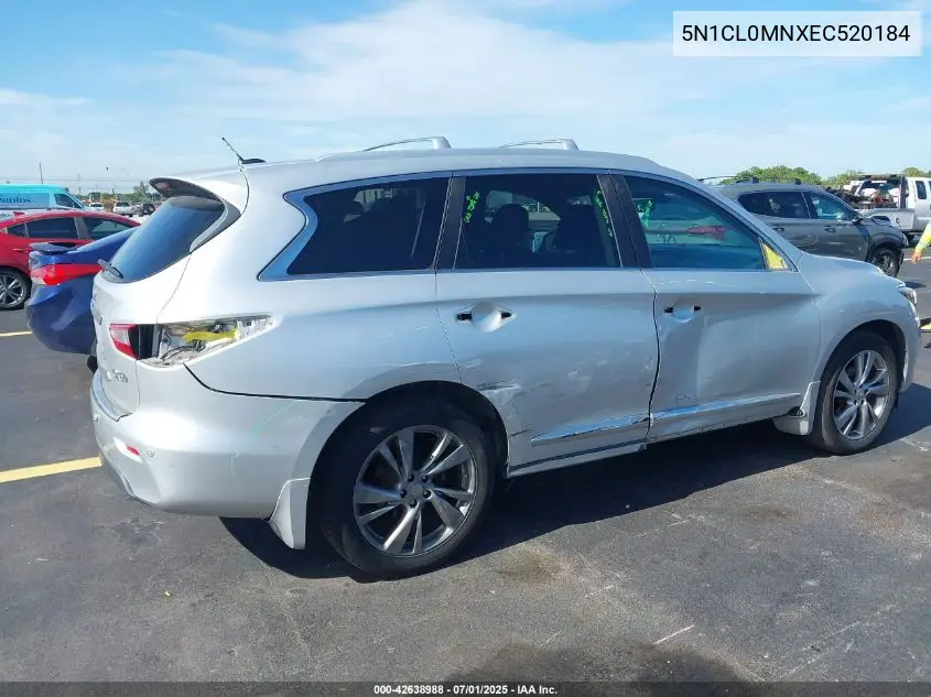 2014 Infiniti Qx60 Hybrid VIN: 5N1CL0MNXEC520184 Lot: 42638988