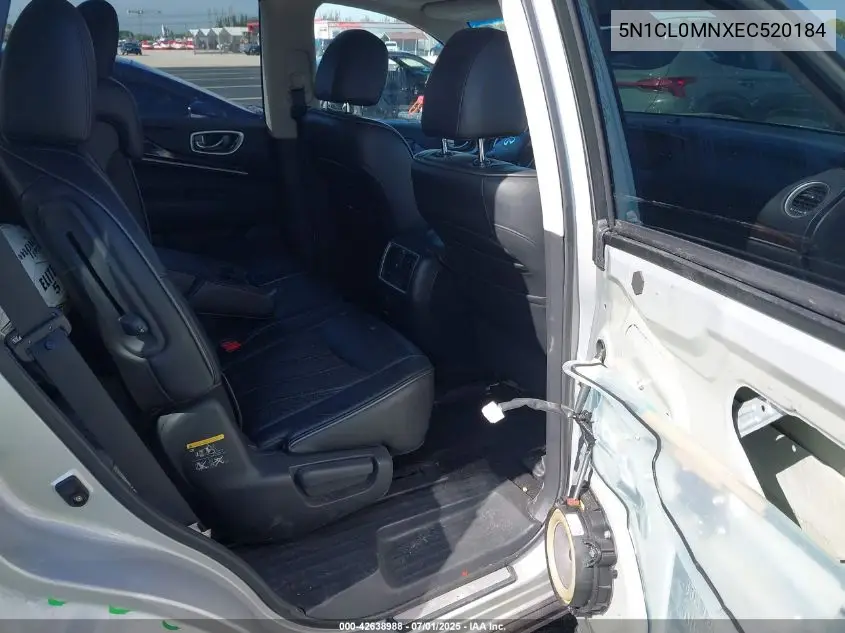 2014 Infiniti Qx60 Hybrid VIN: 5N1CL0MNXEC520184 Lot: 42638988