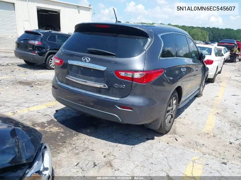 2014 Infiniti Qx60 VIN: 5N1AL0MN6EC545607 Lot: 42801319