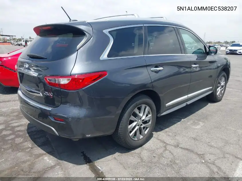 2014 Infiniti Qx60 VIN: 5N1AL0MM0EC538207 Lot: 42809108