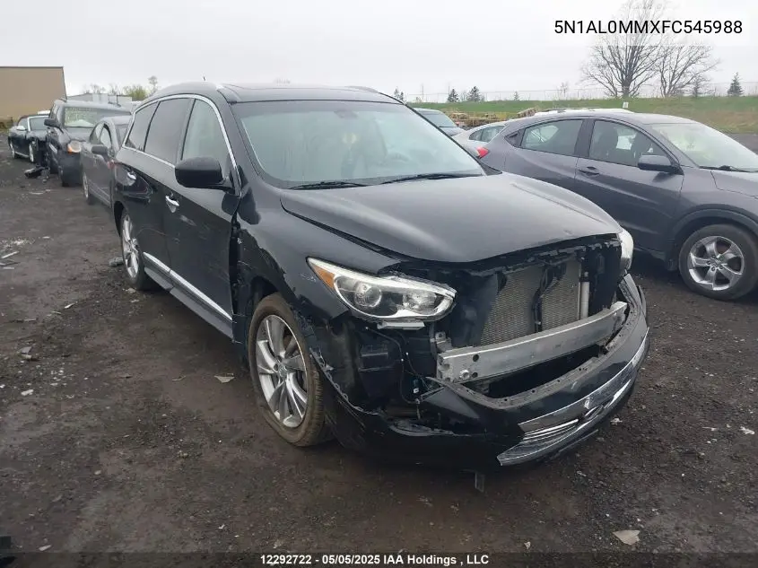 2015 Infiniti Qx60 VIN: 5N1AL0MMXFC545988 Lot: 12292722