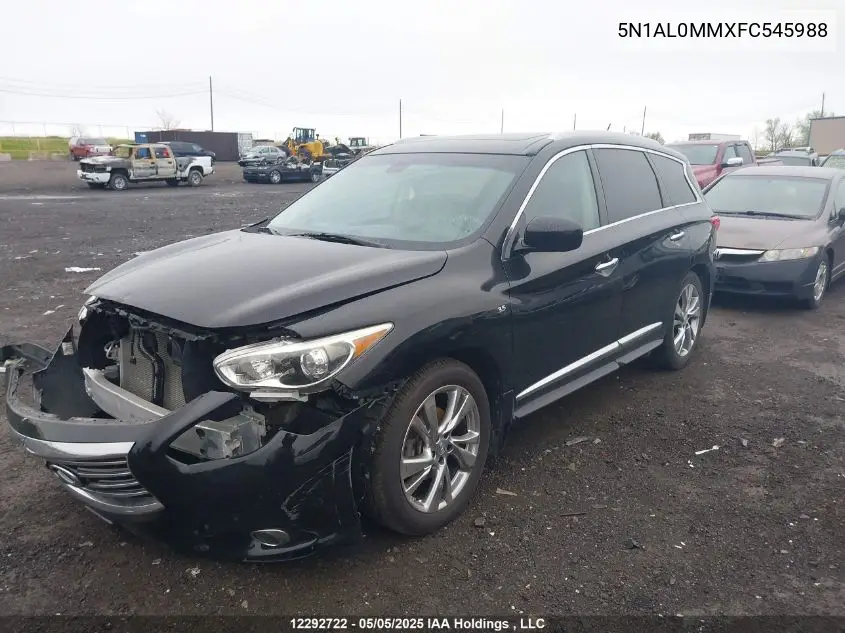 2015 Infiniti Qx60 VIN: 5N1AL0MMXFC545988 Lot: 12292722