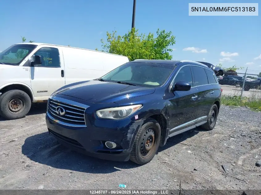 2015 Infiniti Qx60 VIN: 5N1AL0MM6FC513183 Lot: 12345707