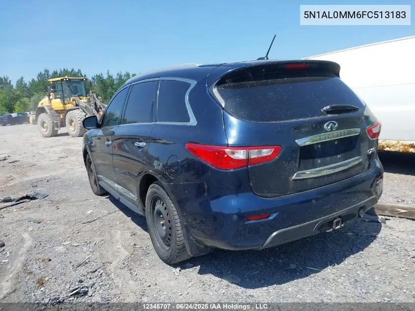 2015 Infiniti Qx60 VIN: 5N1AL0MM6FC513183 Lot: 12345707