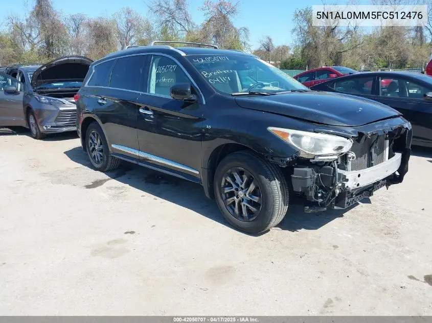 2015 Infiniti Qx60 VIN: 5N1AL0MM5FC512476 Lot: 42050707