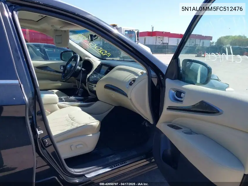 2015 Infiniti Qx60 VIN: 5N1AL0MM5FC512476 Lot: 42050707