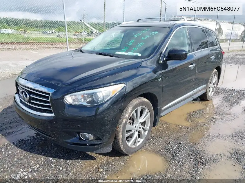 2015 Infiniti Qx60 VIN: 5N1AL0MM6FC548077 Lot: 42205654