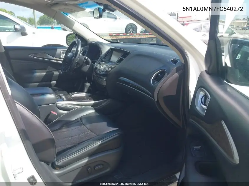 2015 Infiniti Qx60 VIN: 5N1AL0MN7FC540272 Lot: 42606761