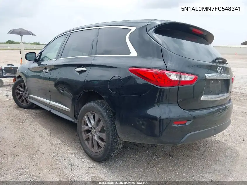 2015 Infiniti Qx60 VIN: 5N1AL0MN7FC548341 Lot: 42628055