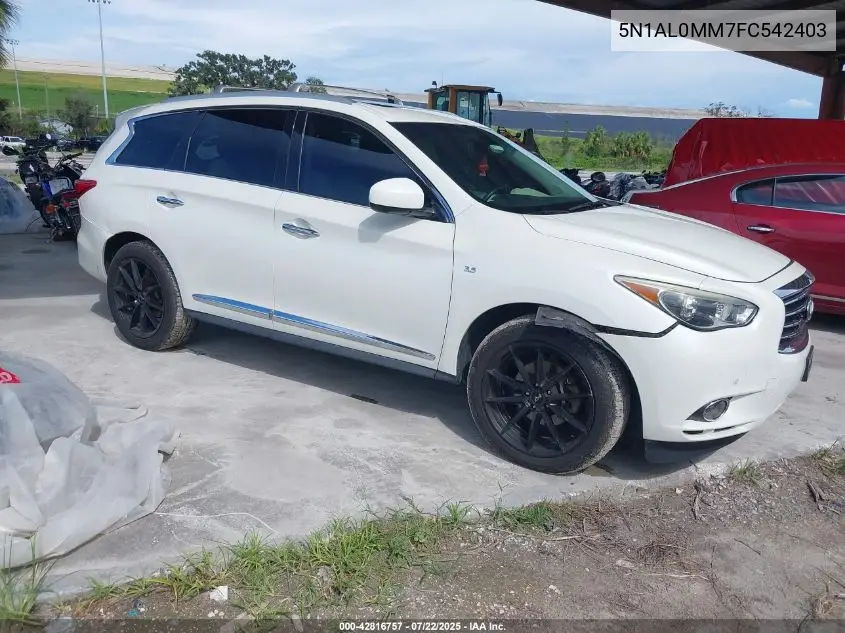 2015 Infiniti Qx60 VIN: 5N1AL0MM7FC542403 Lot: 42816757