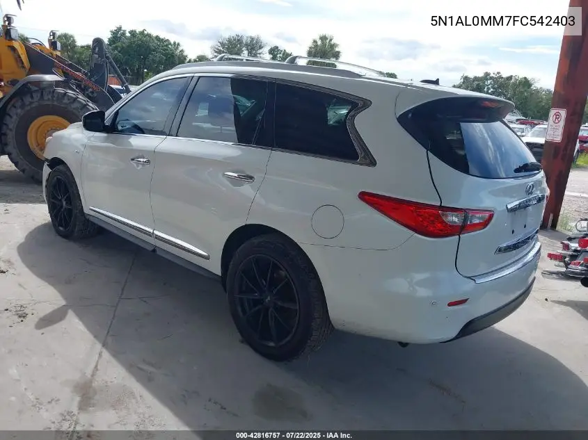 2015 Infiniti Qx60 VIN: 5N1AL0MM7FC542403 Lot: 42816757