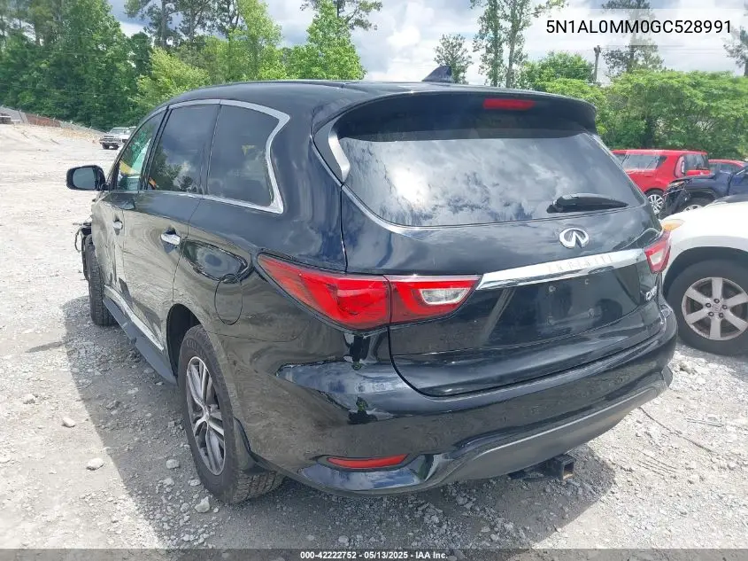 2016 Infiniti Qx60 VIN: 5N1AL0MM0GC528991 Lot: 42222752