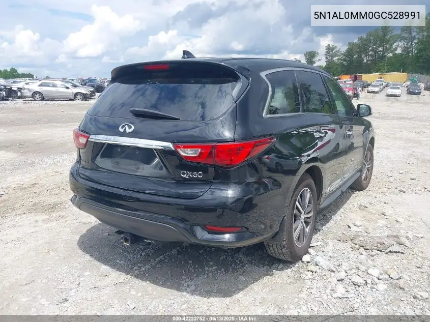 2016 Infiniti Qx60 VIN: 5N1AL0MM0GC528991 Lot: 42222752