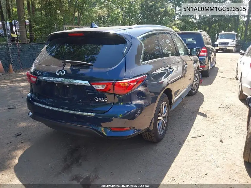 2016 Infiniti Qx60 VIN: 5N1AL0MM1GC523525 Lot: 42542824