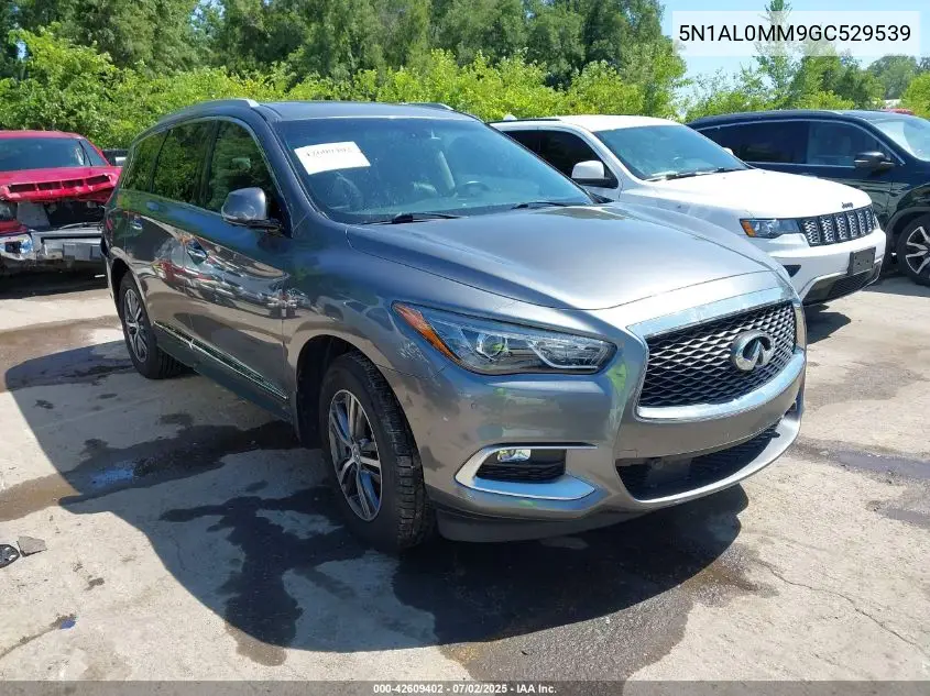2016 Infiniti Qx60 VIN: 5N1AL0MM9GC529539 Lot: 42609402