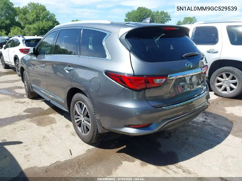 2016 Infiniti Qx60 VIN: 5N1AL0MM9GC529539 Lot: 42609402