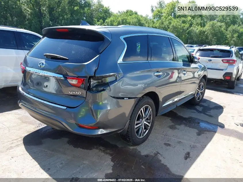2016 Infiniti Qx60 VIN: 5N1AL0MM9GC529539 Lot: 42609402