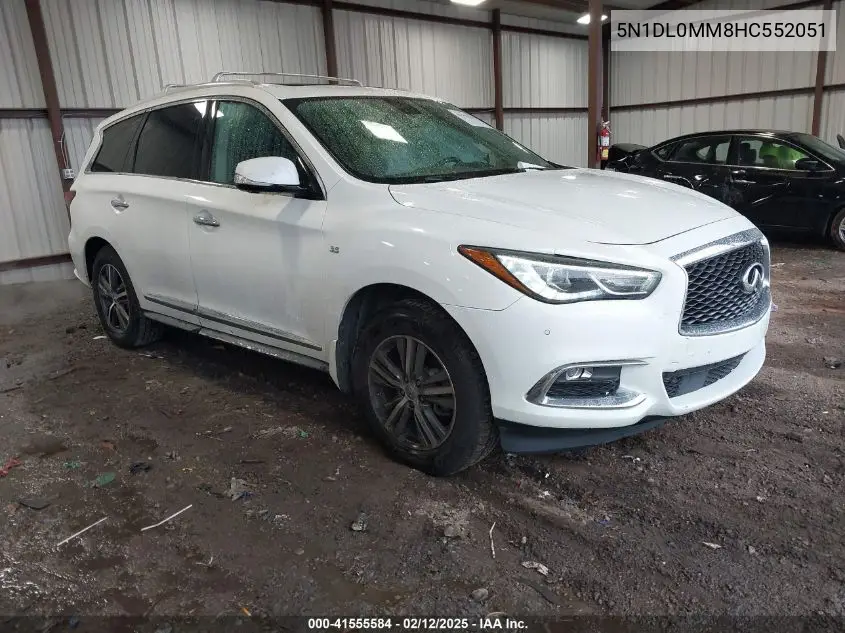2017 Infiniti Qx60 VIN: 5N1DL0MM8HC552051 Lot: 41555584