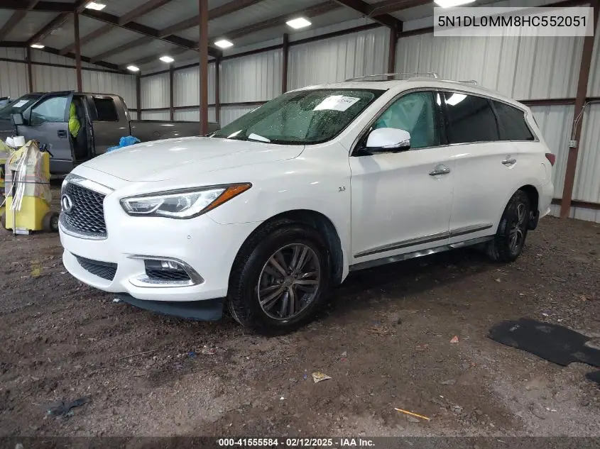 2017 Infiniti Qx60 VIN: 5N1DL0MM8HC552051 Lot: 41555584