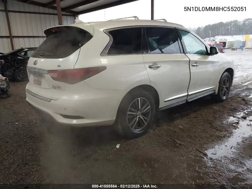 2017 Infiniti Qx60 VIN: 5N1DL0MM8HC552051 Lot: 41555584